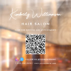 Code QR de signature de style chic pour le nom de 