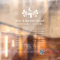 Code QR des heures d'ouverture de la boutique de b