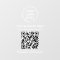 Code QR du logo blanc de l'entreprise