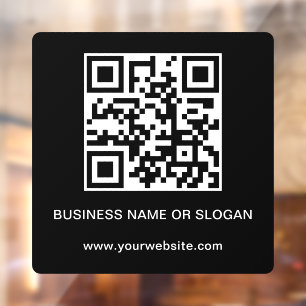 Autocollant Pour Fenêtre Code QR Entreprise Société Entreprise Professionne