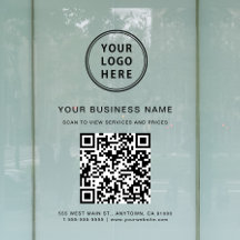 Code QR et logo d'entreprise