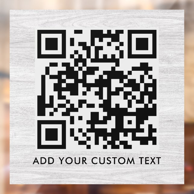 Autocollant Pour Fenêtre Code QR | Moderne et élégant scannable (Feuille 2)