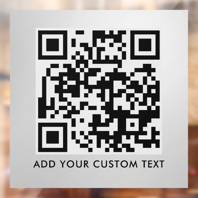 Autocollant Pour Fenêtre Code QR | Moderne et élégant, scannable (Feuille 2)