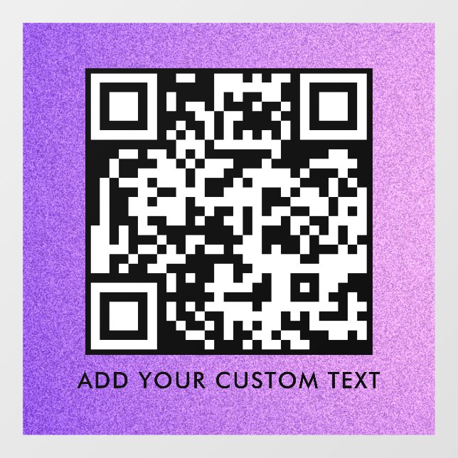 Autocollant Pour Fenêtre Code QR | Moderne Simple Élégant Scannable  (Feuille)
