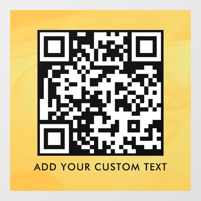 Autocollant Pour Fenêtre Code QR | Moderne Simple Élégant Scannable  (Feuille)
