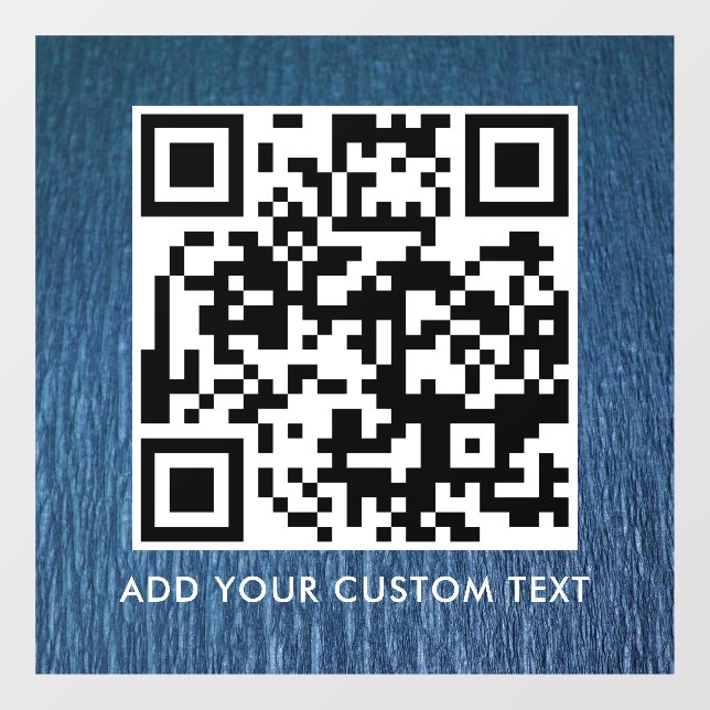 Autocollant Pour Fenêtre Code QR | Moderne Simple Élégant Scannable  (Feuille)