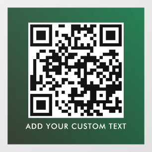 Autocollant Pour Fenêtre Code QR   Moderne Simple Élégant Scannable 