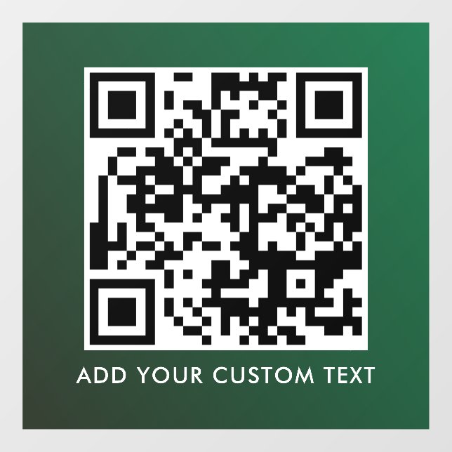 Autocollant Pour Fenêtre Code QR | Moderne Simple Élégant Scannable  (Feuille)