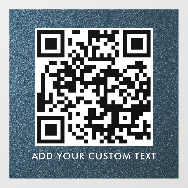 Autocollant Pour Fenêtre Code QR | Moderne Simple Élégant Scannable  (Feuille)