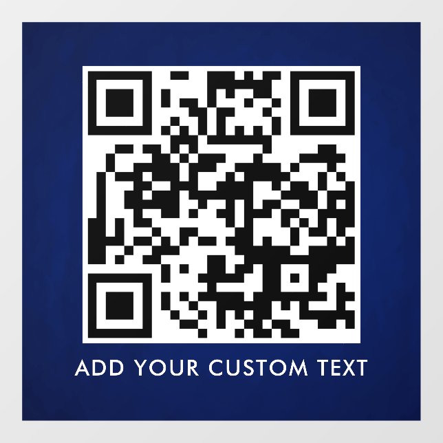 Autocollant Pour Fenêtre Code QR | Moderne Simple Élégant Scannable  (Feuille)