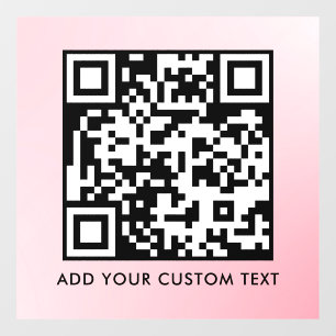 Autocollant Pour Fenêtre Code QR Moderne Simple Élégant Scannable