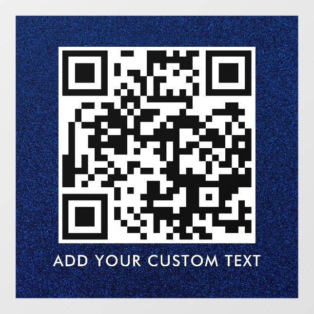 Autocollant Pour Fenêtre Code QR | Moderne Simple Élégant Scannable  (Feuille)