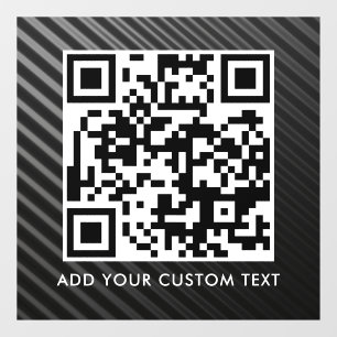 Autocollant Pour Fenêtre Code QR   Moderne Simple Élégant Scannable 