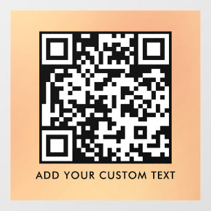 Autocollant Pour Fenêtre Code QR   Moderne Simple Élégant Scannable 