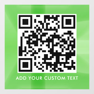 Autocollant Pour Fenêtre Code QR   Moderne Simple Élégant Scannable 