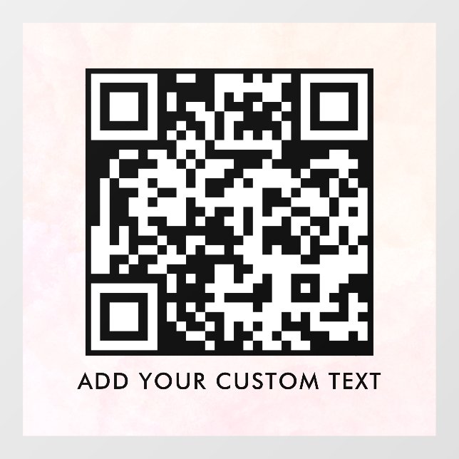 Autocollant Pour Fenêtre Code QR | Moderne Simple et Élégant Scannable  (Feuille)