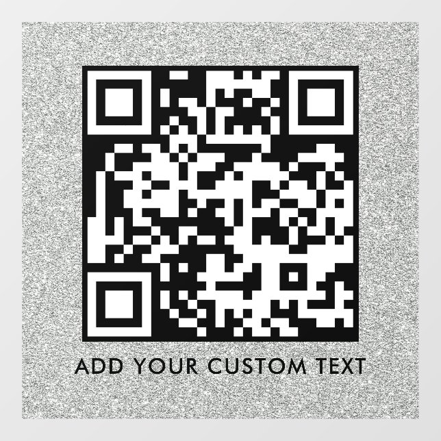 Autocollant Pour Fenêtre Code QR | Moderne Simple Scannable Élégant  (Feuille)