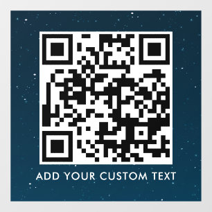 Autocollant Pour Fenêtre Code QR   Moderne Simple Scannable Élégant 