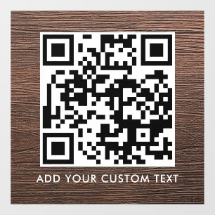 Autocollant Pour Fenêtre Code QR   Moderne Simple Scannable Élégant 