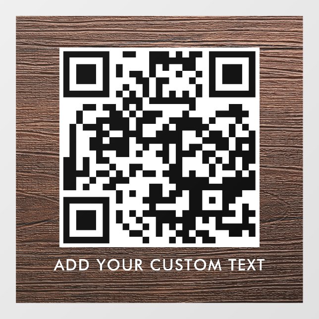 Autocollant Pour Fenêtre Code QR | Moderne Simple Scannable Élégant  (Feuille)