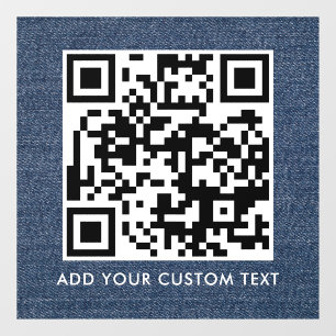 Autocollant Pour Fenêtre Code QR   Moderne Simple Scannable Élégant 