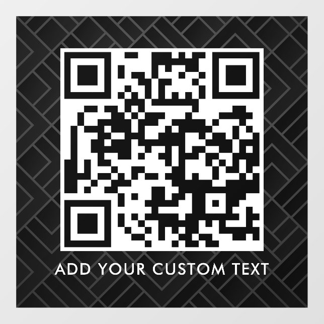 Autocollant Pour Fenêtre Code QR | Moderne Simple Scannable Élégant  (Feuille)