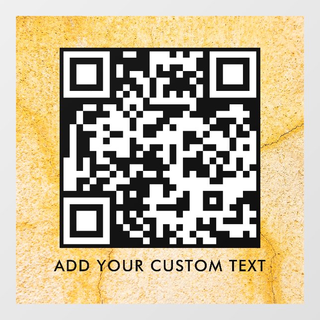 Autocollant Pour Fenêtre Code QR | Moderne Simple Scannable Élégant  (Feuille)