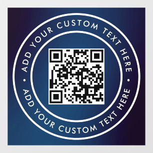 Autocollant Pour Fenêtre Code QR   Moderne Simple Scannable Élégant