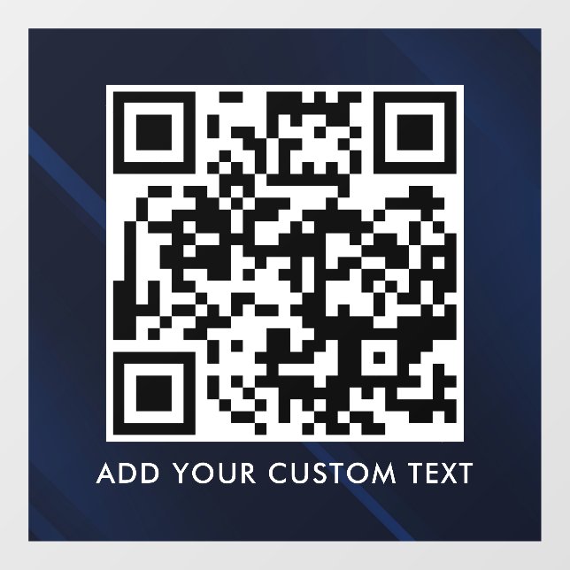 Autocollant Pour Fenêtre Code QR | Moderne Simple Scannable Élégant  (Feuille)
