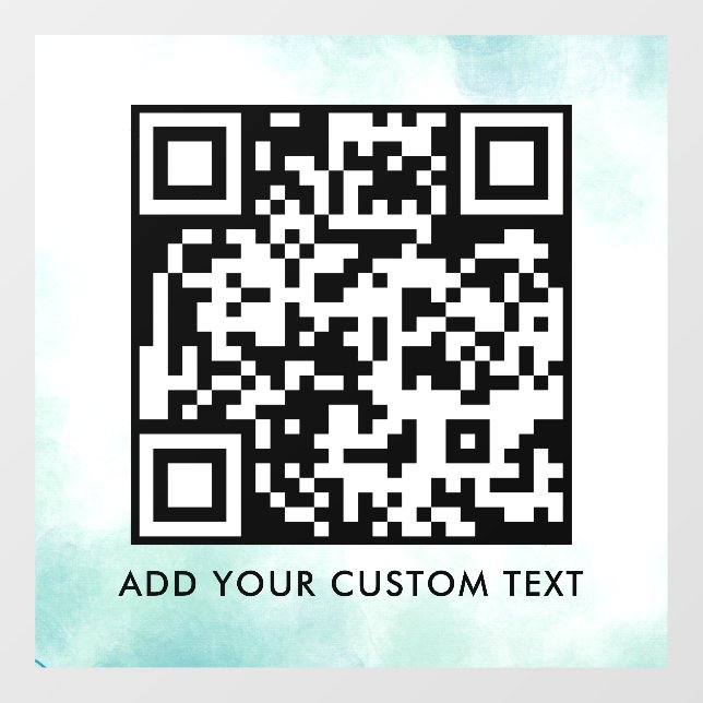 Autocollant Pour Fenêtre Code QR | Moderne Simple Scannable Élégant  (Feuille)