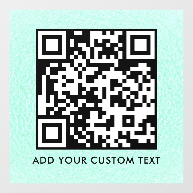 Autocollant Pour Fenêtre Code QR | Moderne Simple Scannable Élégant  (Feuille)