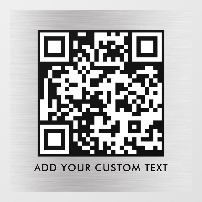 Autocollant Pour Fenêtre Code QR | Moderne Simple Scannable Élégant  (Feuille)