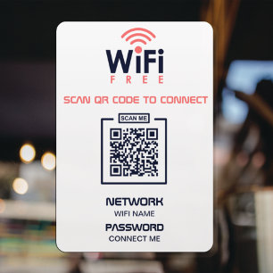 Autocollant Pour Fenêtre Code QR personnalisé l Scannez pour vous connecter