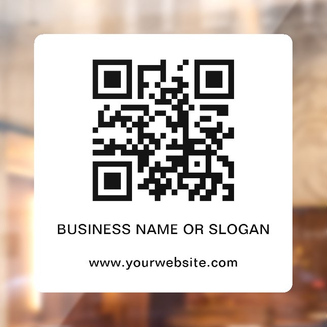 Autocollant Pour Fenêtre Code QR professionnel d'entreprise corporative (Feuille 2)