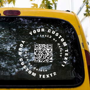 Autocollant Pour Fenêtre Code QR sur Sticker pare-chocs de vitre de voiture