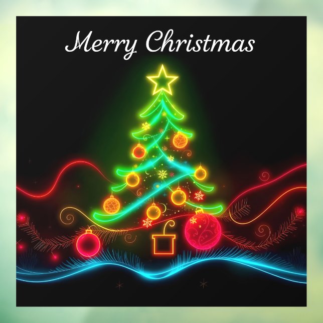 Autocollant Pour Fenêtre Collection de Noël moderne Neon (Feuille 3)