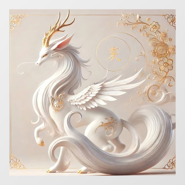 Autocollant Pour Fenêtre Collection Fantastique Kirin Céleste (Feuille)