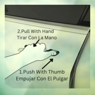 Autocollant Pour Fenêtre Comment ouvrir une porte Tesla Model 3 ou Tesla Mo