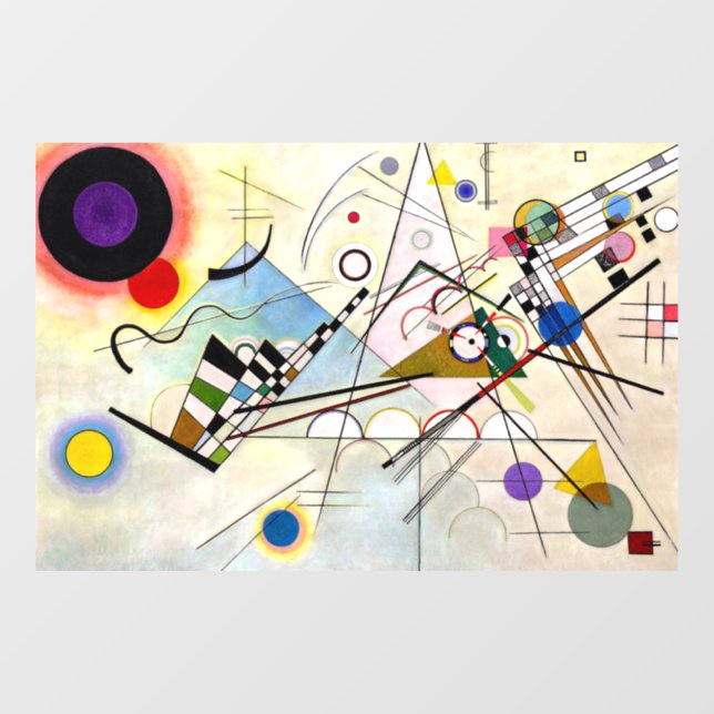 Autocollant Pour Fenêtre Composition Kandinsky 8 (Feuille)