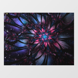 Autocollant Pour Fenêtre Conception Abstraite des fleurs fractales.