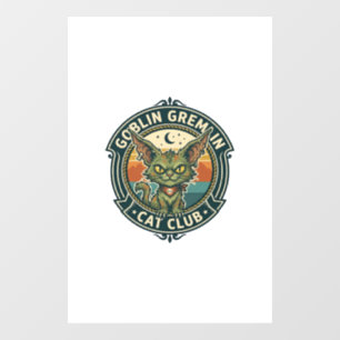 Autocollant Pour Fenêtre Conception de chat mignon de lutin gremlin - Gobel