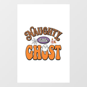 Autocollant Pour Fenêtre Conception de chemise Halloween vintage de petit f
