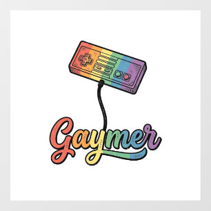 Autocollant Pour Fenêtre Conception de chemise vectorielle Gaymer Rainbow G