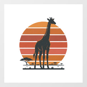 Autocollant Pour Fenêtre Conception de chemise vectorielle Safari au couche