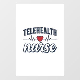 Autocollant Pour Fenêtre Conception de chemise vintage infirmière de télé-s
