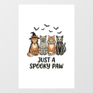Autocollant Pour Fenêtre Conception de chemise vintage pour chats Halloween