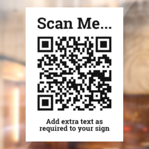 Autocollant Pour Fenêtre Conception de code QR