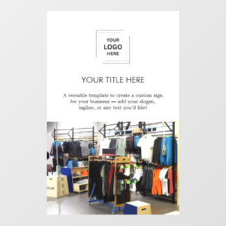 Autocollant Pour Fenêtre Conception de design blanc promotionnel | Photo de