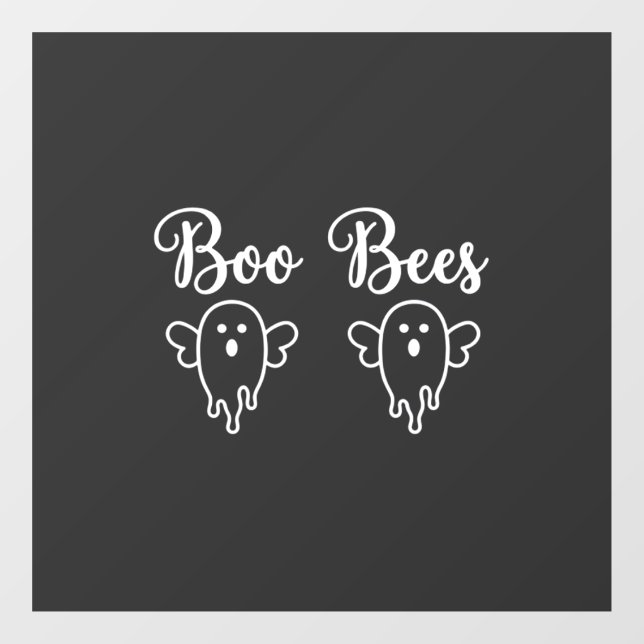 Autocollant Pour Fenêtre Conception de fantôme d'Halloween de Boo Bees (Feuille)