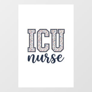 Autocollant Pour Fenêtre Conception de maillot universitaire floral d'infir